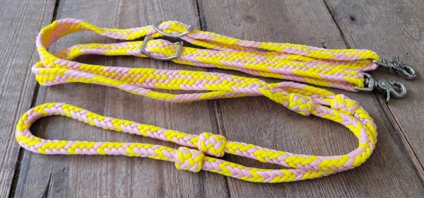 Braided barrel reins